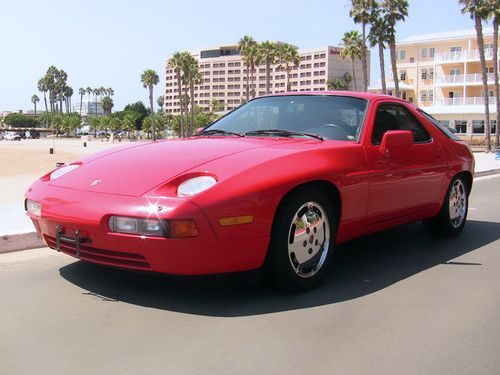 1989 red porsche 928 s4 coupe 2-door 5.0l, 87,000 miles, ice cold ac