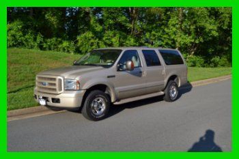 2005 ford excursion diesel limited loaded gorgeous dvd garage kept