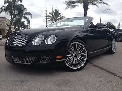 2011 bentley continental gtc speed onyx black