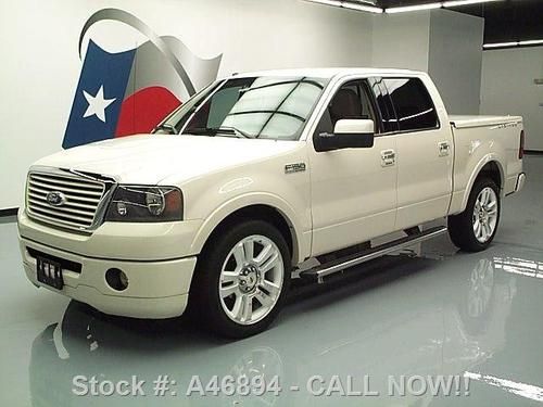 2008 ford f150 limited crew leather dvd 22" wheels 77k texas direct auto