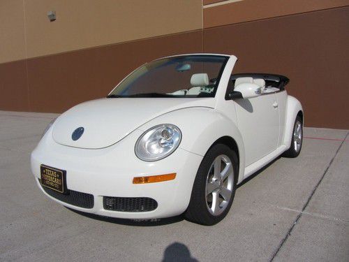2007 volkswagen vw beetle~conv~htd pkg~rare triple white~pkg1~one owner 61k