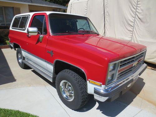 1986 chevrolet silverado 4x4 blazer - all stock - original paint, equip. &amp; owner