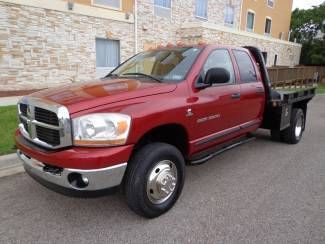 2006 ram 3500 dually 4x4 quad cab slt flat bed 5.9l cummins turbo diesel auto