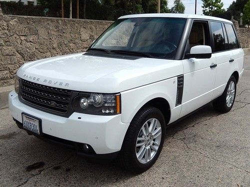 2011 range rover hse luxury pkg. 11,000 miles white/tan loaded calif.