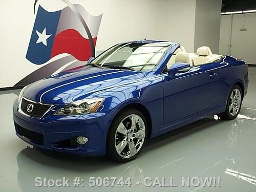 2010 lexus is 250c convertible nav rear cam 18's 16k mi texas direct auto