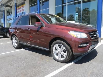 2013 mercedes-benz ml350 4matic navigation/rearview camera/power glass sunroof