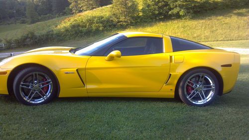 2007 z06 corvette yellow 6 speed manual