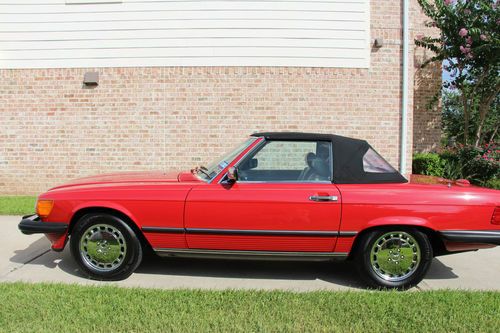 1988 mercedes benz 560sl  red