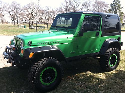 Jeep wrangler rubicon tj 2004 electric lime green jk yj