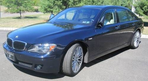 2008 bmw 750li sedan fully loaded w/ rear entertainment system and 20" rims
