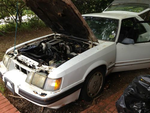 1986 Ford Mustang SVO Oxford White, 1 of 561 made, US $3,500.00, image 6