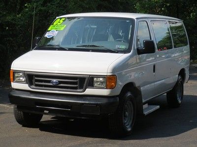 2005 ford e-250 passenger van 1owner autodoor lock &amp; window 50k miles no reserve