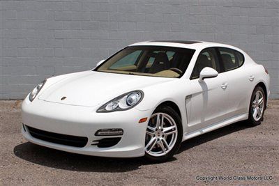 1-owner 2011 porsche panamera sedan, low mi white nav loaded! 10 12 cayenne awd