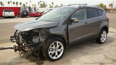 No reserve in az - 2013 ford escape titanium wrecked salvage box c tmu title