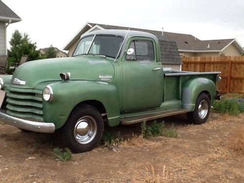1954 chevrolet green pickup truck v8 automatic