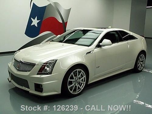 2011 cadillac cts v recaro seats auto sunroof nav 35k texas direct auto