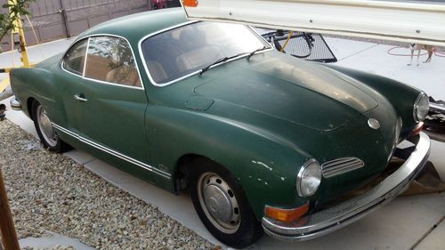 1972 vw karmann ghia coupe green original