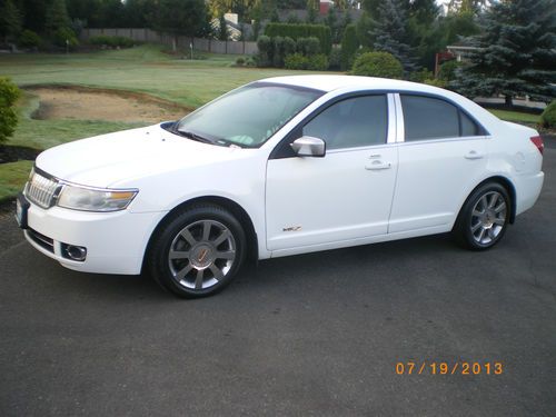 Lincoln 2007 mkz-white -leather-1- owner--only 30 thousand miles