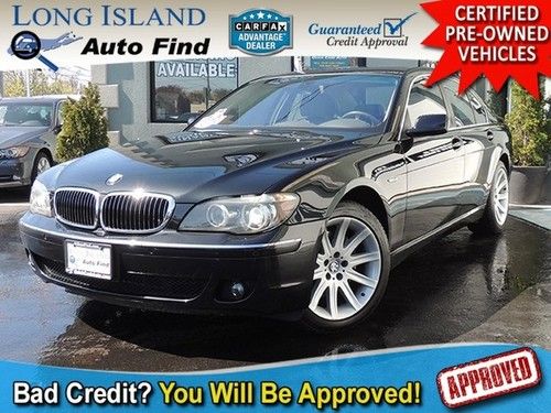 06 bmw 750i black navi leather sunroof cruise heated keyless clean carfax