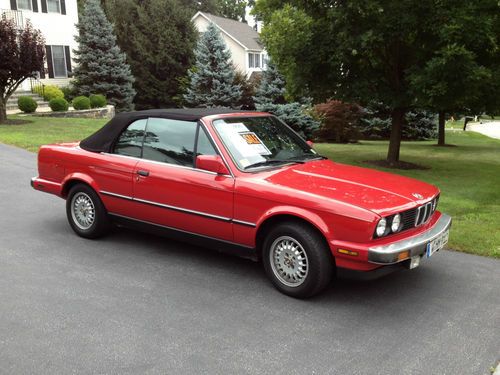 1987 bmw 325i  convertible 2-door 2.5l, low mileage