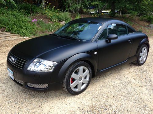 2000 audi tt base coupe 2-door 1.8l no reserve flat black