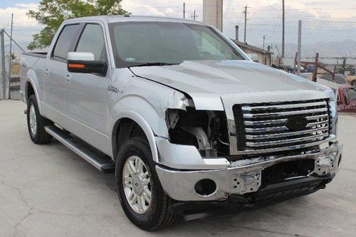 2011 ford f-150 lariat super crew 4wd damaged salvage low miles priced to sell!