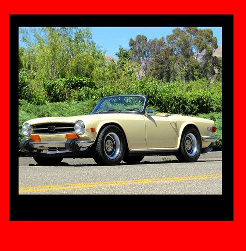 1973 tr6 - california car **see video** new paint,interior,top. rblt eng. xlnt!!