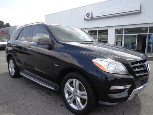 12 mercedes ml350 bluetec v6 awd 4matic sunroof navigation rear camera video