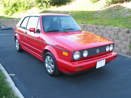 1990 volkswagen vw cabriolet convertible convertable no reserve