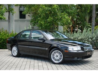 2002 volvo s80 t6 sedan 2.9l twin turbo v6 automaticn sunroof leather 10-cd