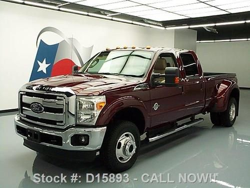 2012 ford f350 lariat crew 4x4 diesel dually nav 12k mi texas direct auto