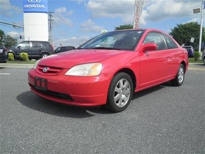 01 honda civic ex coupe sunroof dvd 5 speed no reserve