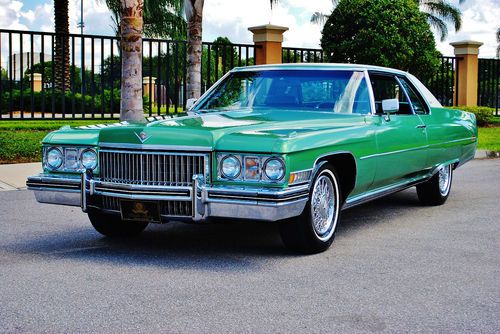 Magnificent with just 21,225 miles 1973 cadillac coupe deville like brand new .