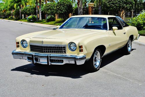 Rare bucket swivel seats 74 chevrolet monte carlo landeau 63,466 miles original