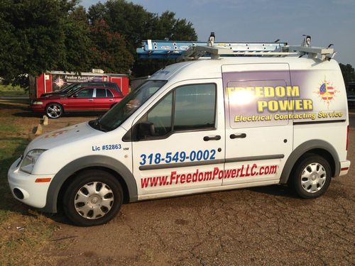 2010 ford transit connect, dual ladder rack, shelves and drawer