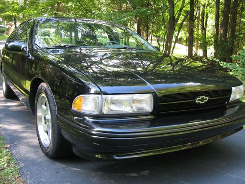 1995 chevy impala ss no reserve black 141k miles cd garage kept clean 2nd owner