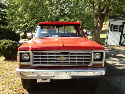 1978 chevy k20 4x4 &amp; 4spd  no reserve!!!!!!