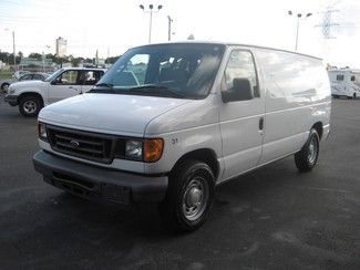 2006  ford e-150. cargo van. white v-8 automatic air