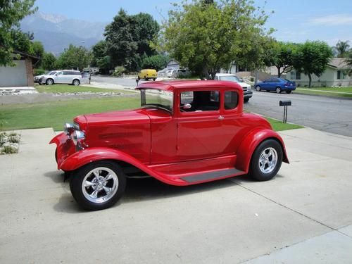 1931 ford model a  street rod 5 window coupe all steel low miles so cal area