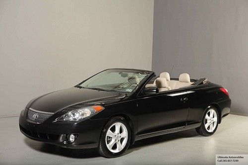 2005 toyota camry solara sle v6 convertible 35k mile leather wood heatseat xenon