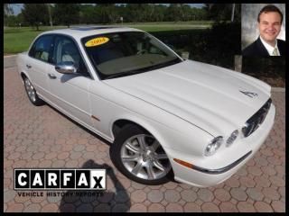 2004 jaguar xj 4dr sdn vdp cr dual air wheels leather clean carfax