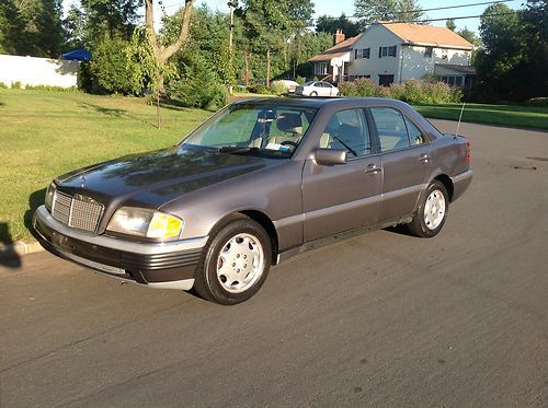 2005 mercedes c280 , grey with saddle leather , great condition &amp; reliable