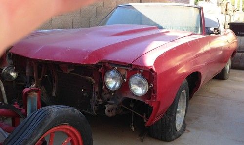 1970 CHEVELLE CONVERTIBLE MALIBU - PROJECT 396 325 HP TH400  ARIZONA - NO RUST, image 7