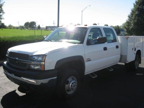 2004 chevrolet silverado 3500 crewcab duramax diesel, utility, dually, chevy