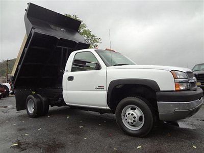 2003 chevy 3500 4x4 dump truck duramax diesel allison automatic 1-owner, clean!!