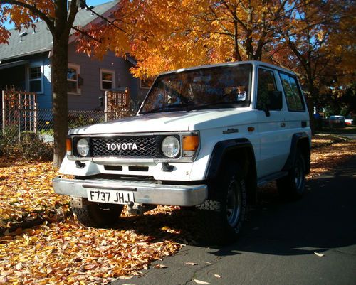 1988 toyota landcruiser turbo diesel 5 speed lj70 low miles runs, drives great