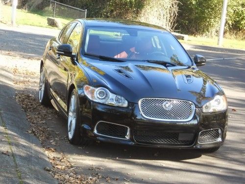 ////// 2010 jaguar xfr black on  red one owner 510hp //////