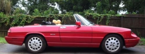 Alfa romeo 1991 spider veloce convertible, low miles florida car