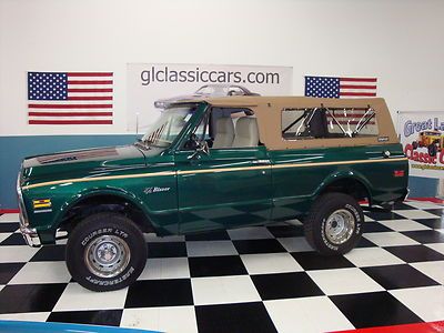 1970 chevrolet k-5 blazer #&#039;s match 4x4 convertible restored low reserve