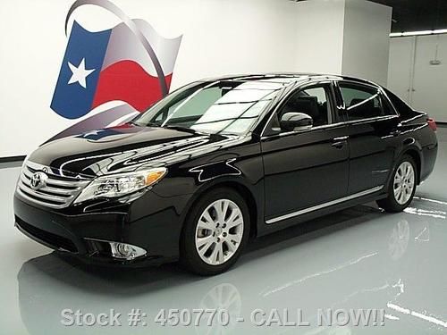 2012 toyota avalon ltd sunroof leather blk on blk 19k! texas direct auto